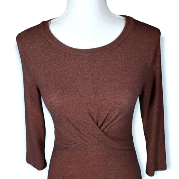 CHARLOTTE RUSSE BROWN BODYCON DRESS SZ.S EUC - Picture 2 of 5